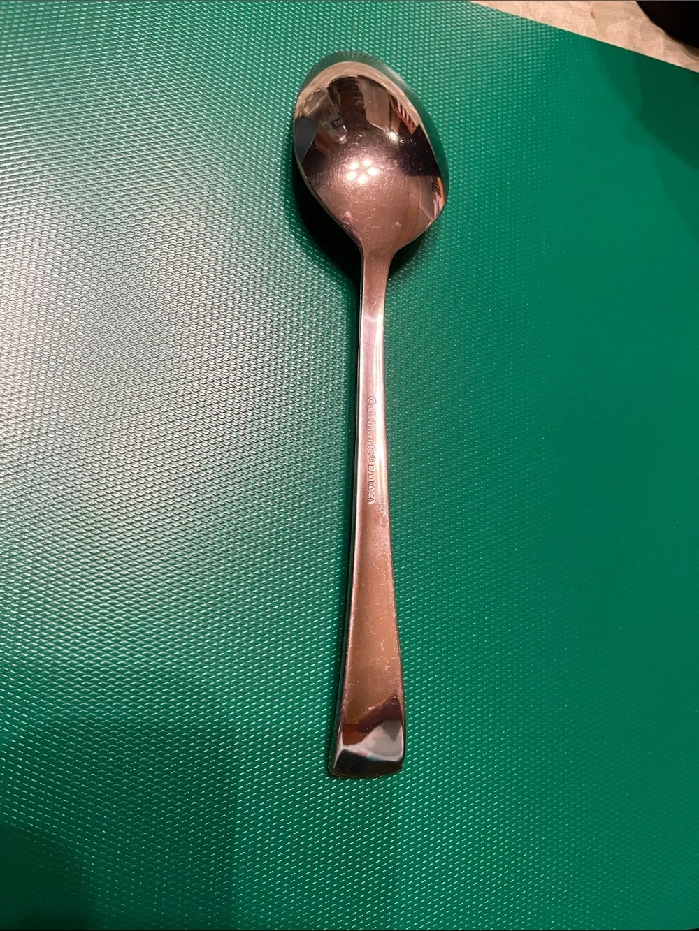 CUISINART GEO pattern flatware 18/10 stainless steel Large Serving Spoon EUC